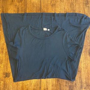 Navy Ribbed Gap Dress